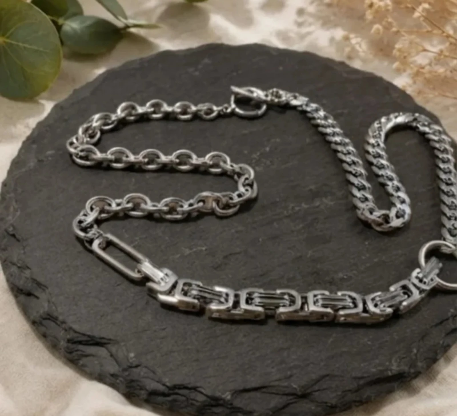 Chaîne en acier avec 3 designs – photo 2